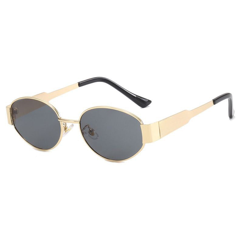 Lunettes de soleil ovales rétro – Œil de chat années 90, unisexe, verres UV400, style vintage été