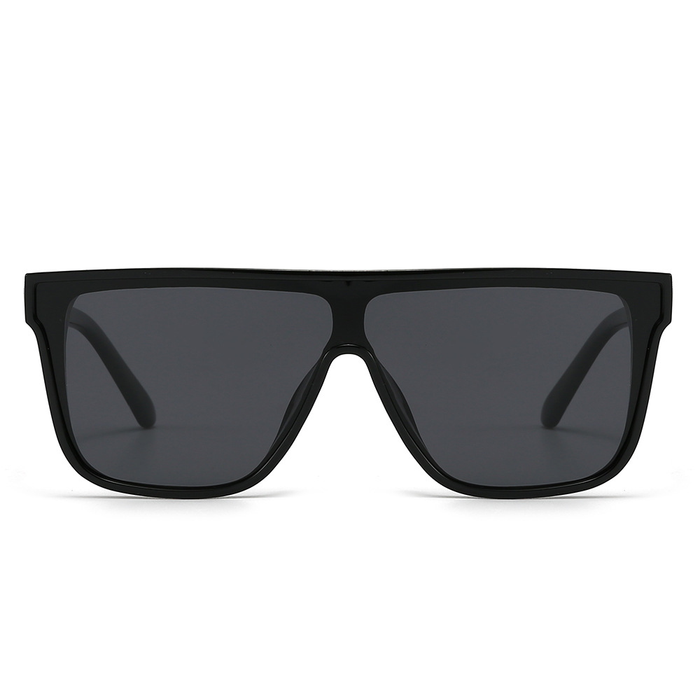 Lunettes de soleil oversize homme et femme – Verres shield UV400, style moderne unisexe