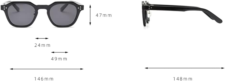 Lunettes de soleil carrées polarisées – Style rétro – UV400