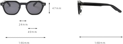 Lunettes de soleil carrées polarisées – Style rétro – UV400