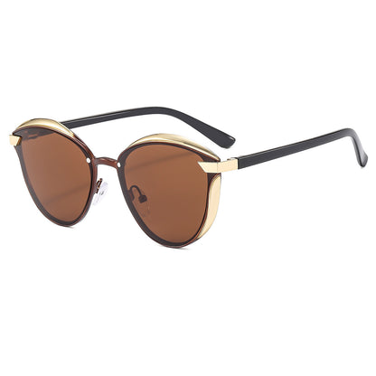 Lunettes de soleil femme polarisées – Style européen tendance, protection UV, effet amincissant visage rond