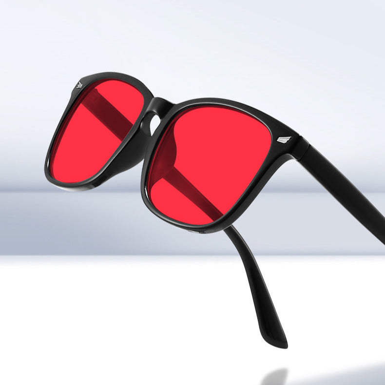 Lunettes de soleil demi-monture polarisées – Style rétro unisexe, protection UV400, confort léger