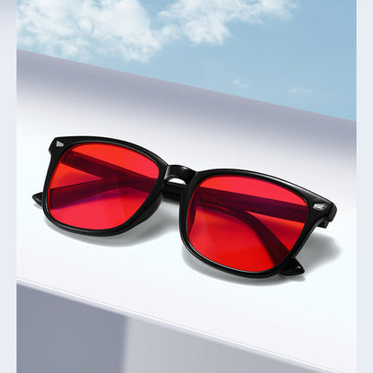 Lunettes de soleil demi-monture polarisées – Style rétro unisexe, protection UV400, confort léger