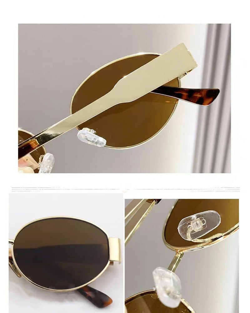 Lunettes de soleil ovales rétro – Œil de chat années 90, unisexe, verres UV400, style vintage été