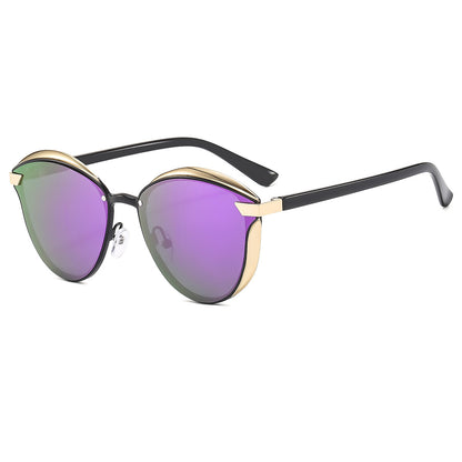 Lunettes de soleil femme polarisées – Style européen tendance, protection UV, effet amincissant visage rond