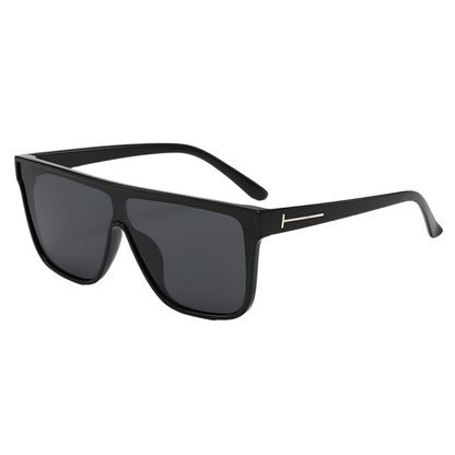 Lunettes de soleil oversize homme et femme – Verres shield UV400, style moderne unisexe